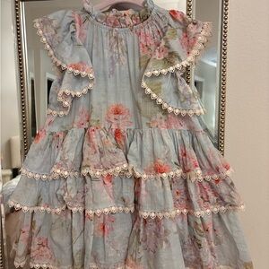 Zimmerman Floral Ruffle Kids Dress